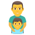 👨‍👦 family: man, boy display on JoyPixels